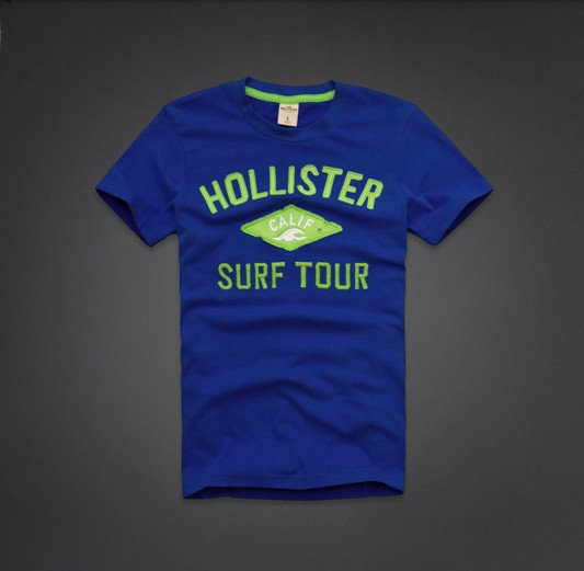 T-shirt Hollister Homme Bleu